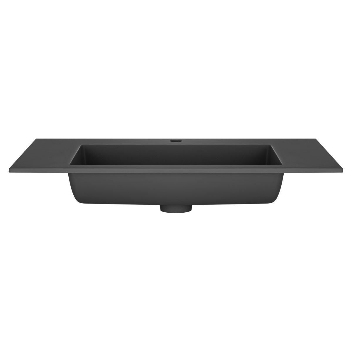 Vincea Раковина накладная 80x48 см, без перелива, цвет: черный матовый VCB-13800B