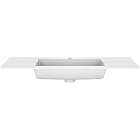 Vincea Раковина накладная 100x48 см, без перелива, цвет: белый VCB-13100W