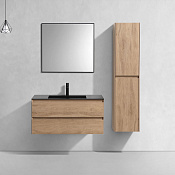 Vincea Luka Тумба под раковину, подвесная 99x47,6x47,5h см, цвет: N.Oak VMC-2L100NO