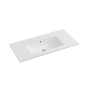 Vincea Раковина накладная 101,5x46,5 см, с переливом, цвет: белый VBS-13100