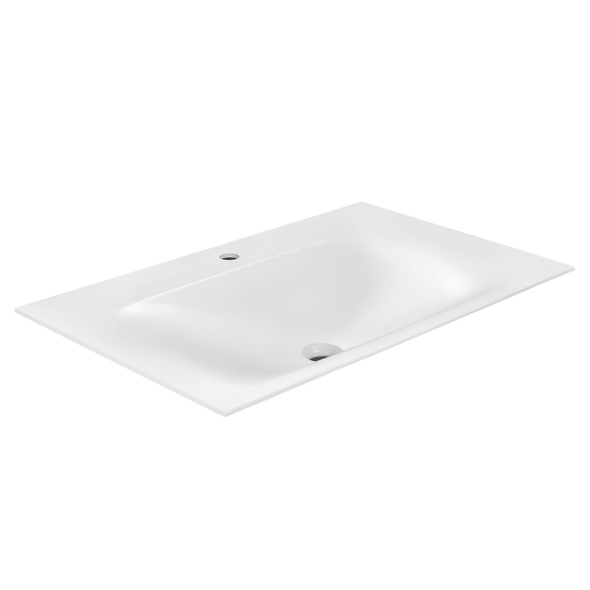 Vincea Раковина накладная 80x50 см, без перелива, цвет: белый VCB-1F800W