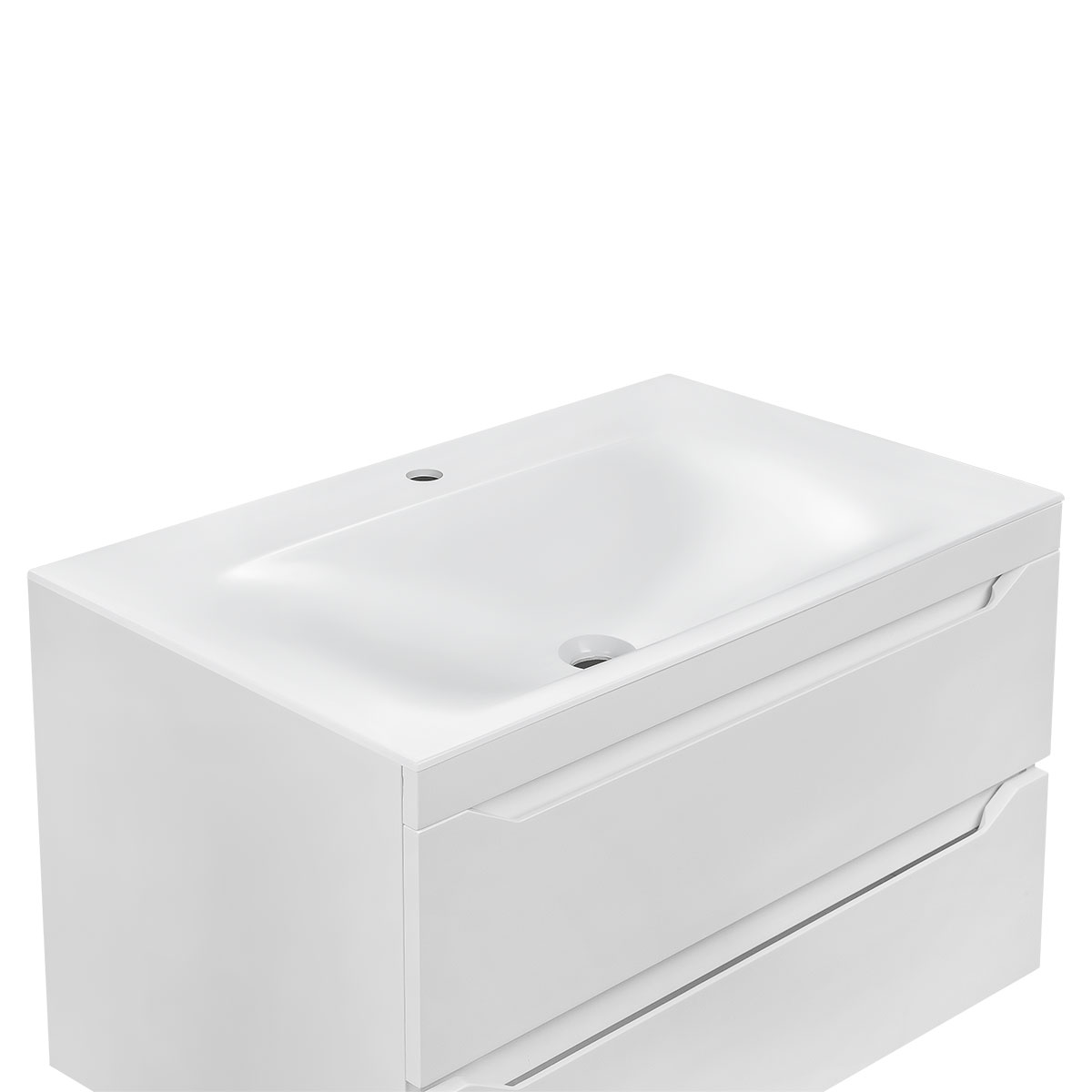 Vincea Раковина накладная 80x50 см, без перелива, цвет: белый VCB-1F800W