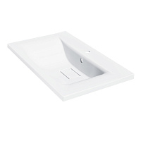 Vincea Раковина накладная 75x45 см, с переливом, цвет: белый VCB-3M750W