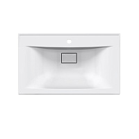 Vincea Раковина накладная 75x45 см, с переливом, цвет: белый VCB-3M750W