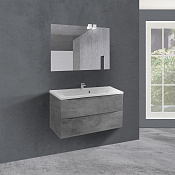 Vincea Mia Тумба под раковину, подвесная 89x50x44,3h см, цвет: Beton VMC-2MA900BT