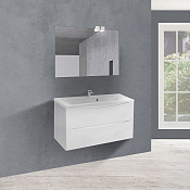 Vincea Mia Тумба под раковину, подвесная 89x50x44,3h см, цвет: Beton VMC-2MA900GW