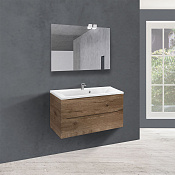 Vincea Mia Тумба под раковину, подвесная 89x50x44,3h см, цвет: Beton VMC-2MA900VO