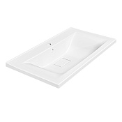 Vincea Раковина накладная 90x45 см, с переливом, цвет: белый VCB-3M900W