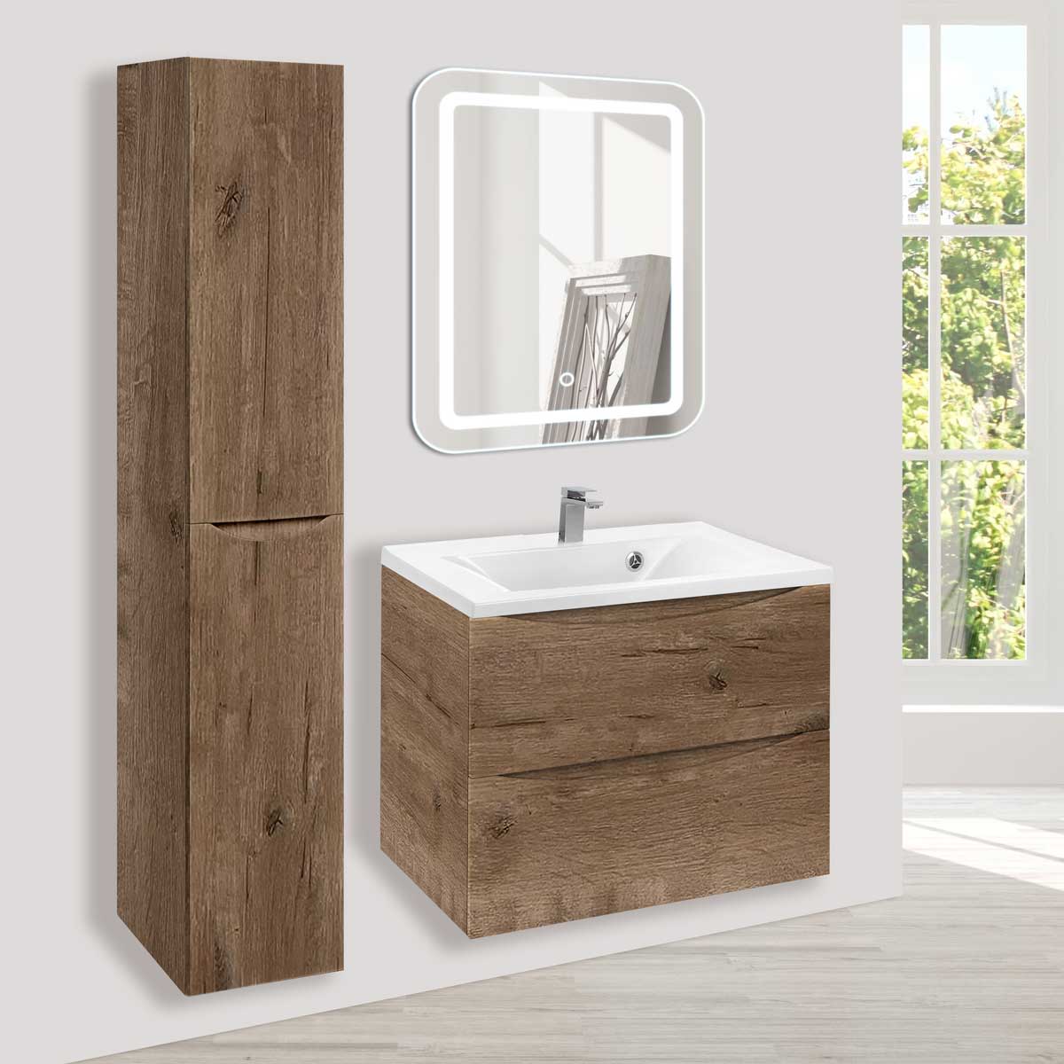 Vincea Mia Тумба под раковину, подвесная 64x50x44,3h см, цвет: V.Oak VMC-2MA650VO