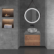 Vincea Mesa Тумба под раковину, подвесная 60x50x45h см, цвет: T.Oak, Beton VMC-2MS600TB