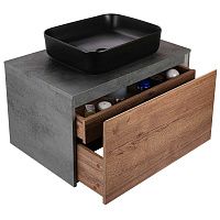 Vincea Mesa Тумба под раковину, подвесная 80x50x45h см, цвет: T.Oak, Beton VMC-2MS800TB