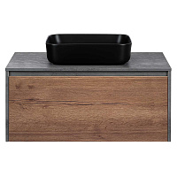 Vincea Mesa Тумба под раковину, подвесная 100x50x45h см, цвет: T.Oak, Beton VMC-2MS100TB