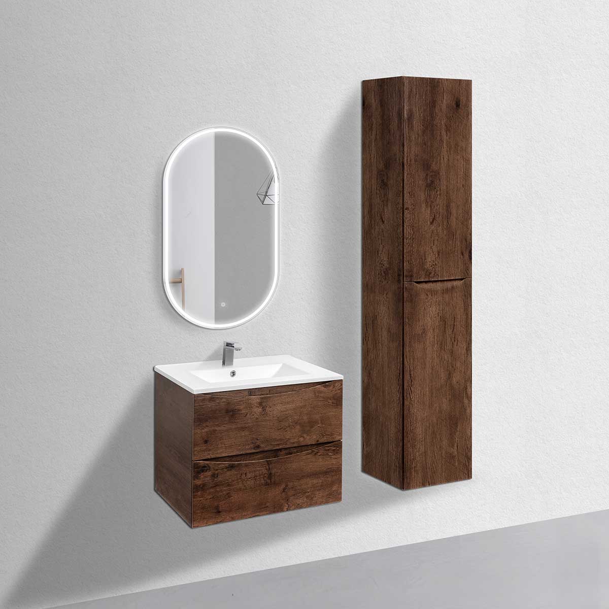 Vincea Mia Тумба под раковину, подвесная 70,7x50x46h см, цвет: R.Wood VMC-2MC700RW