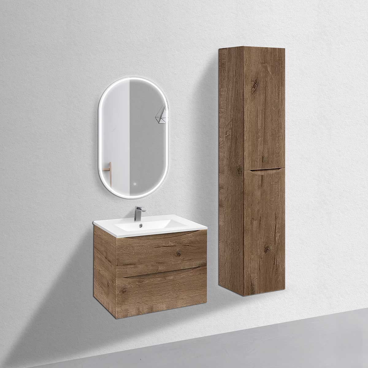 Vincea Mia Тумба под раковину, подвесная 70,7x50x46h см, цвет: V.Oak VMC-2MC700VO