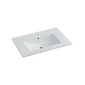 Vincea Раковина накладная 61,5x46,5 см, с переливом, цвет: белый VBS-13970