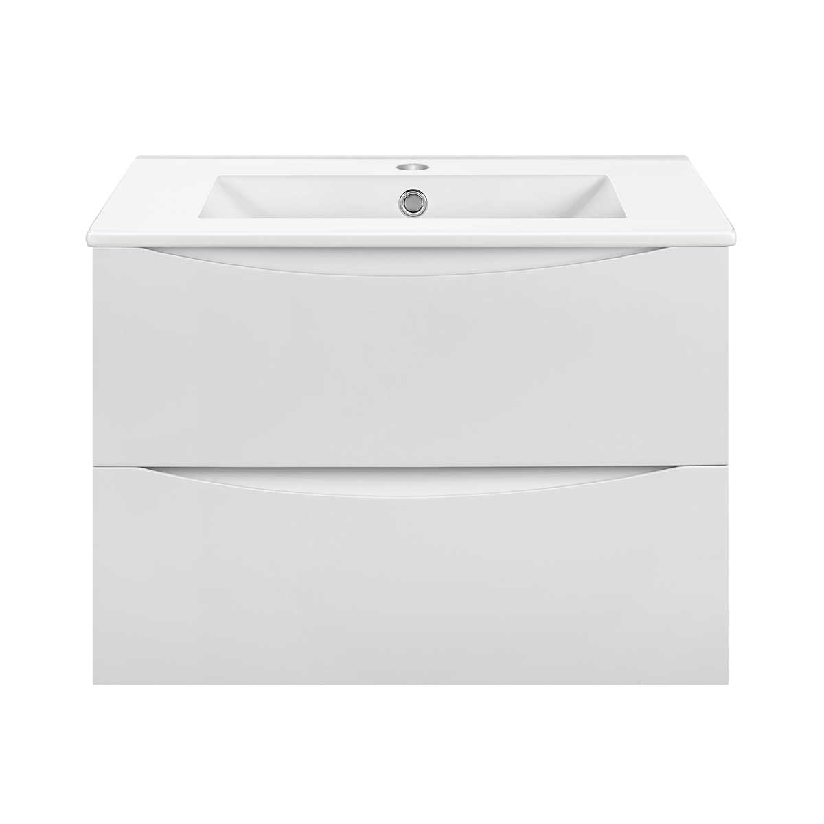 Vincea Mia Slim Тумба под раковину, подвесная 60,5x39,4x50h см, цвет: G.White VMC-2MC600S1GW