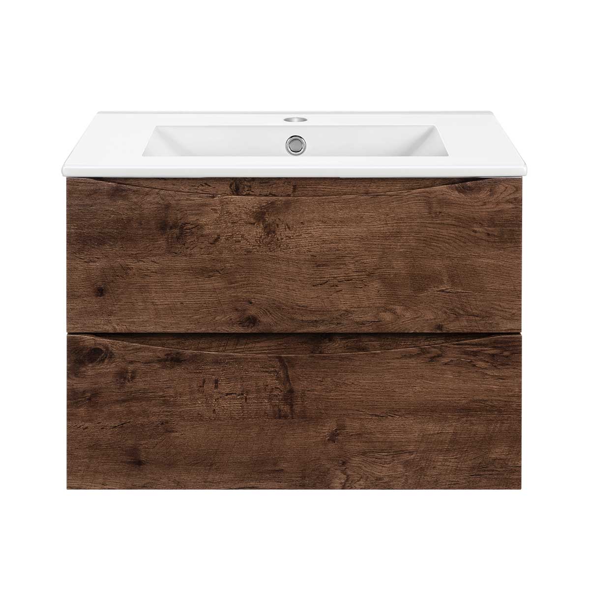 Vincea Mia Slim Тумба под раковину, подвесная 60,5x39,4x50h см, цвет: R.Wood VMC-2MC600S1RW