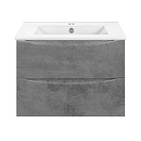 Vincea Mia Slim Тумба под раковину, подвесная 70,4x39,4x50h см, цвет: Beton VMC-2MC700S1BT