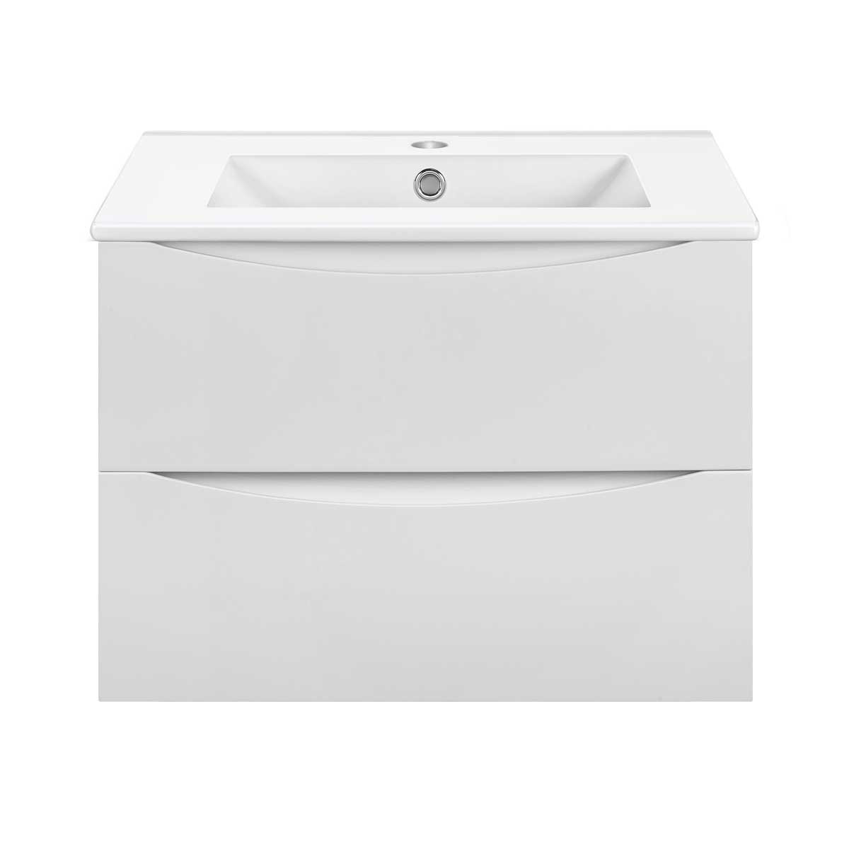 Vincea Mia Slim Тумба под раковину, подвесная 70,4x39,4x50h см, цвет: G.White VMC-2MC700S1GW