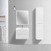 Vincea Mia Slim Тумба под раковину, подвесная 70,4x39,4x50h см, цвет: G.White VMC-2MC700S1GW