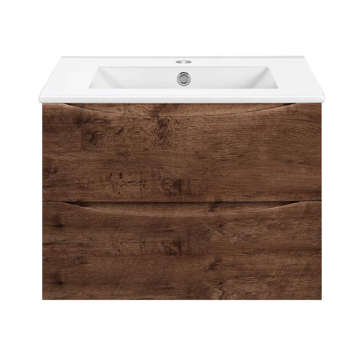 Vincea Mia Slim Тумба под раковину, подвесная 70,4x39,4x50h см, цвет: R.Wood VMC-2MC700S1RW