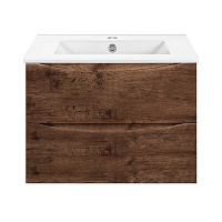 Vincea Mia Slim Тумба под раковину, подвесная 70,4x39,4x50h см, цвет: R.Wood VMC-2MC700S1RW