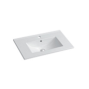 Vincea Раковина накладная 71x39,5 см, с переливом, цвет: белый VBS-13970S1