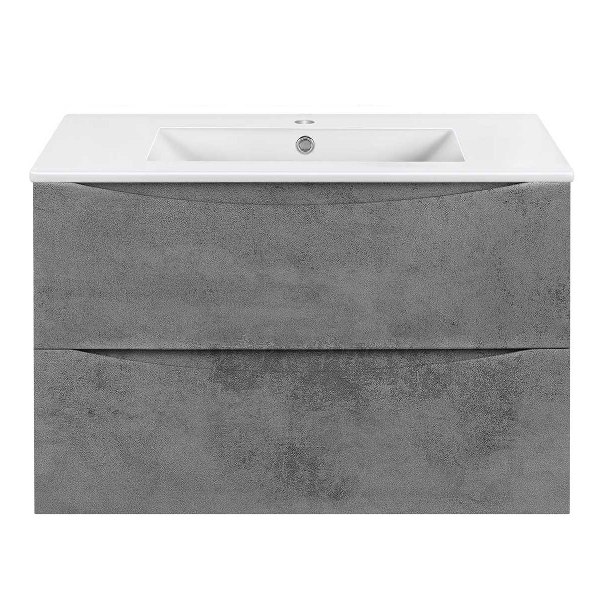 Vincea Mia Slim Тумба под раковину, подвесная 80,2x39,4x50h см, цвет: Beton VMC-2MC800S1BT