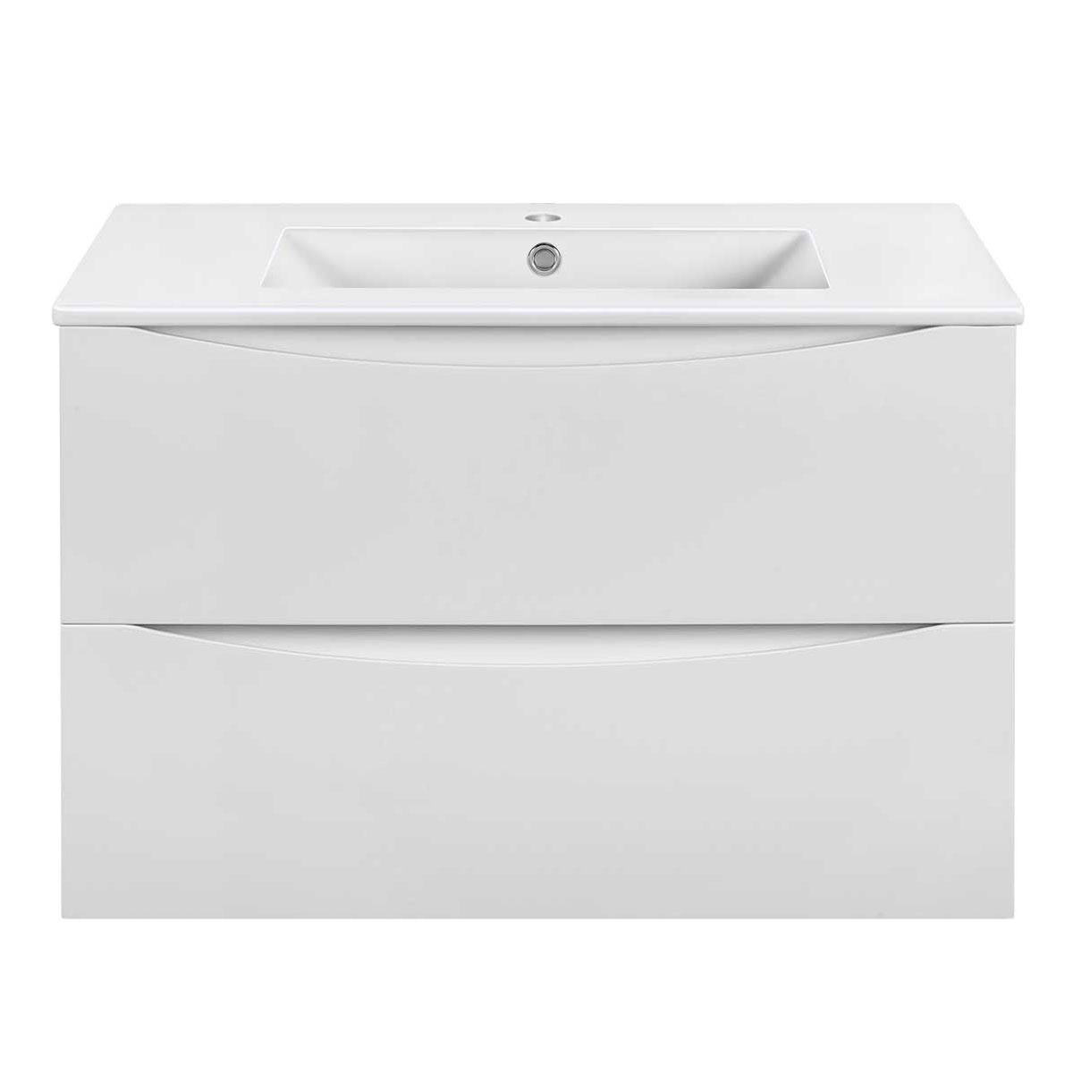 Vincea Mia Slim Тумба под раковину, подвесная 80,2x39,4x50h см, цвет: G.White VMC-2MC800S1GW