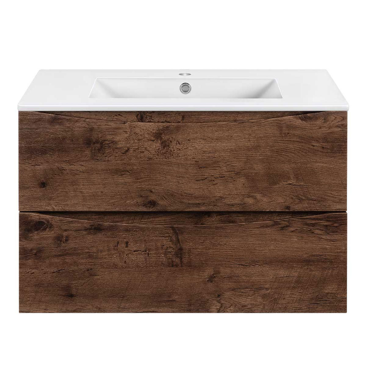 Vincea Mia Slim Тумба под раковину, подвесная 80,2x39,4x50h см, цвет: R.Wood VMC-2MC800S1RW