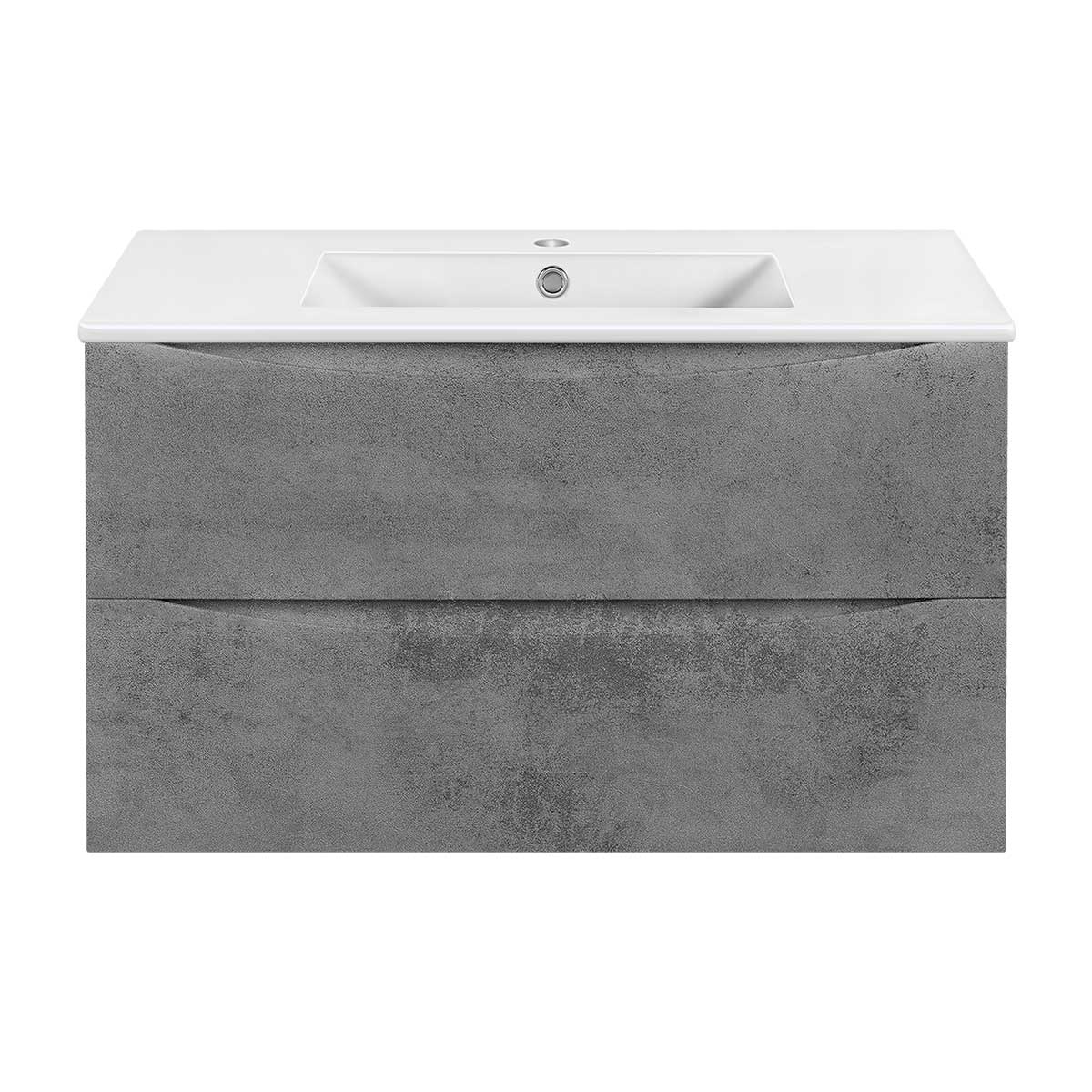 Vincea Mia Slim Тумба под раковину, подвесная 90,1x39,4x50h см, цвет: Beton VMC-2MC900S1BT