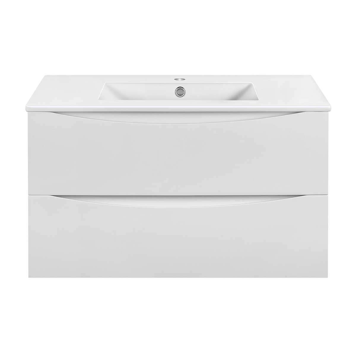 Vincea Mia Slim Тумба под раковину, подвесная 90,1x39,4x50h см, цвет: G.White VMC-2MC900S1GW