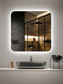 Vincea Зеркало подвесное квадратное с подсветкой 80 см, с сенсорным выключателем VLM-3BE7007