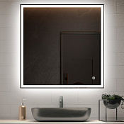Vincea Зеркало подвесное квадратное с подсветкой 80 см, с сенсорным выключателем VLM-3VN8008