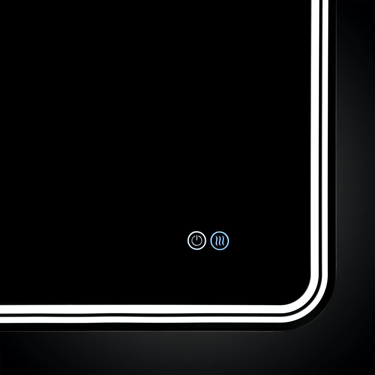 Vincea Зеркало подвесное прямоугольное с подсветкой 100x80h см, с сенсорным выкл., антизапотевание VLM-3MA100-2