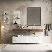 Vincea Зеркало подвесное с подсветкой 60x80h см, с сенс. выкл., антизапотев., цвет: черный матовый VLM-3VN600B-2