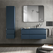 Vincea Зеркало подвесное с подсветкой 100x80h см, с сенс. выкл., антизапотев., цвет: черный матовый VLM-3VC100B-2