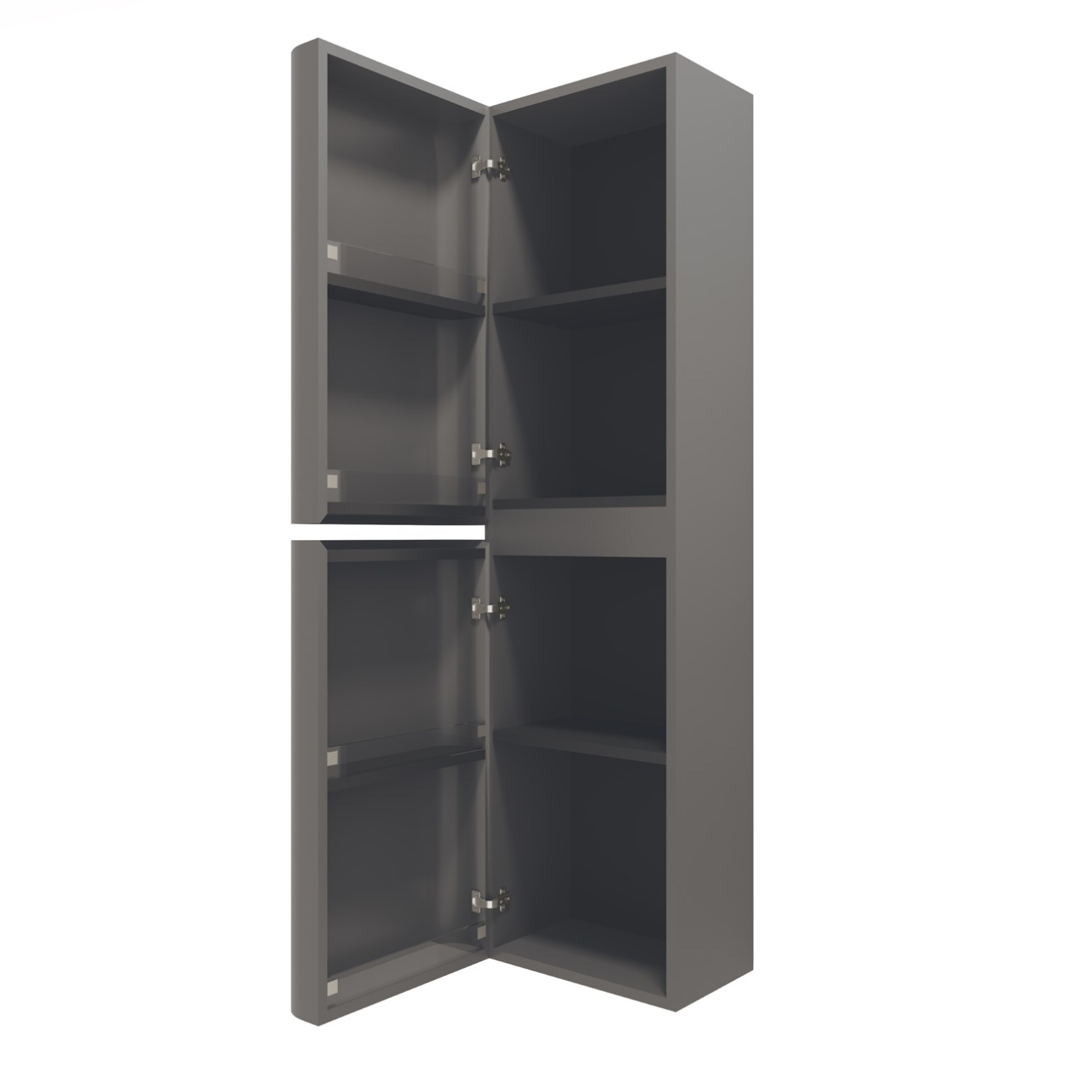 Vincea Caprise Шкаф-пенал подвесной левый 40,4x35x150h см, цвет: серый матовый VSC-4CA150MG-L