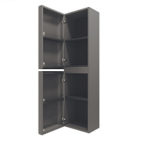 Vincea Caprise Шкаф-пенал подвесной левый 40,4x35x150h см, цвет: серый матовый VSC-4CA150MG-L