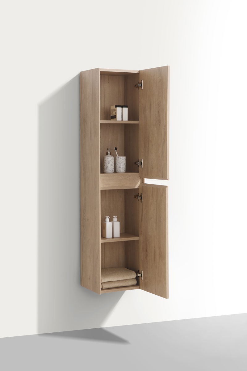 Vincea Шкаф-пенал подвесной 35x30x150h см, цвет: N.Oak VSC-2CL150NO