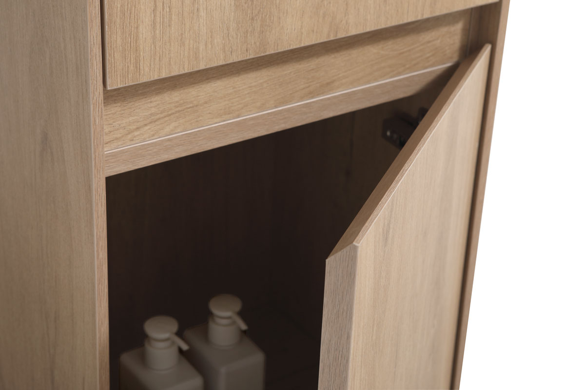 Vincea Шкаф-пенал подвесной 35x30x150h см, цвет: N.Oak VSC-2CL150NO