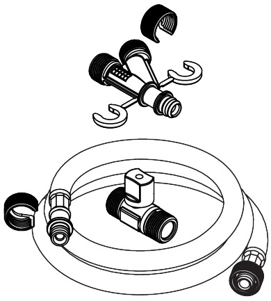Hansgrohe LavaPura Element S Комплект подключения воды к унитазу 60308000