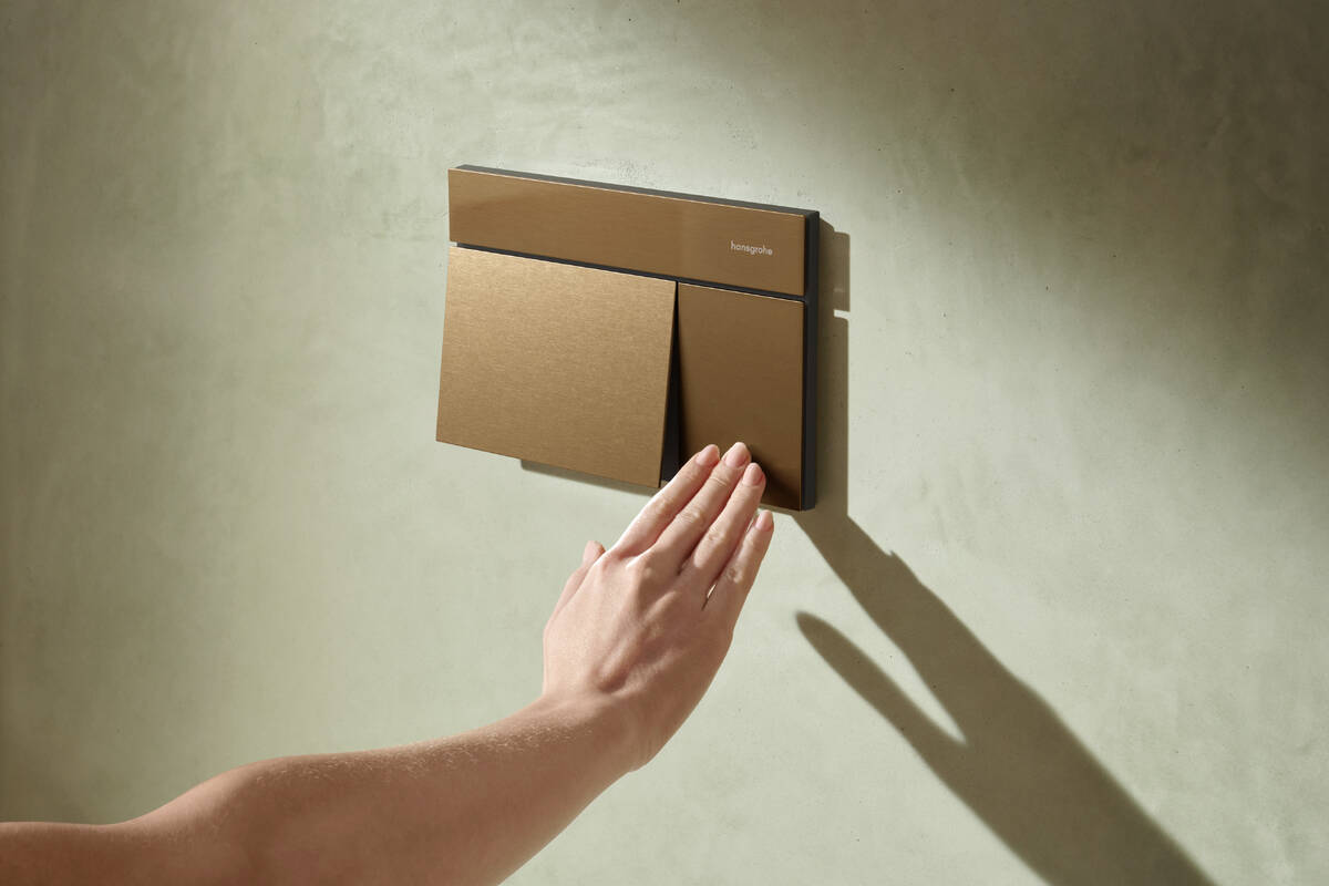 Hansgrohe iFrame Кнопка смыва для унитаза, цвет: Brushed Bronze 66003140