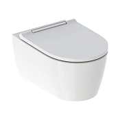 Geberit One Унитаз подвесной безободковый 37x54 см, с крышкой-сиденьем микролифт, цвет: белый 500.202.01.1