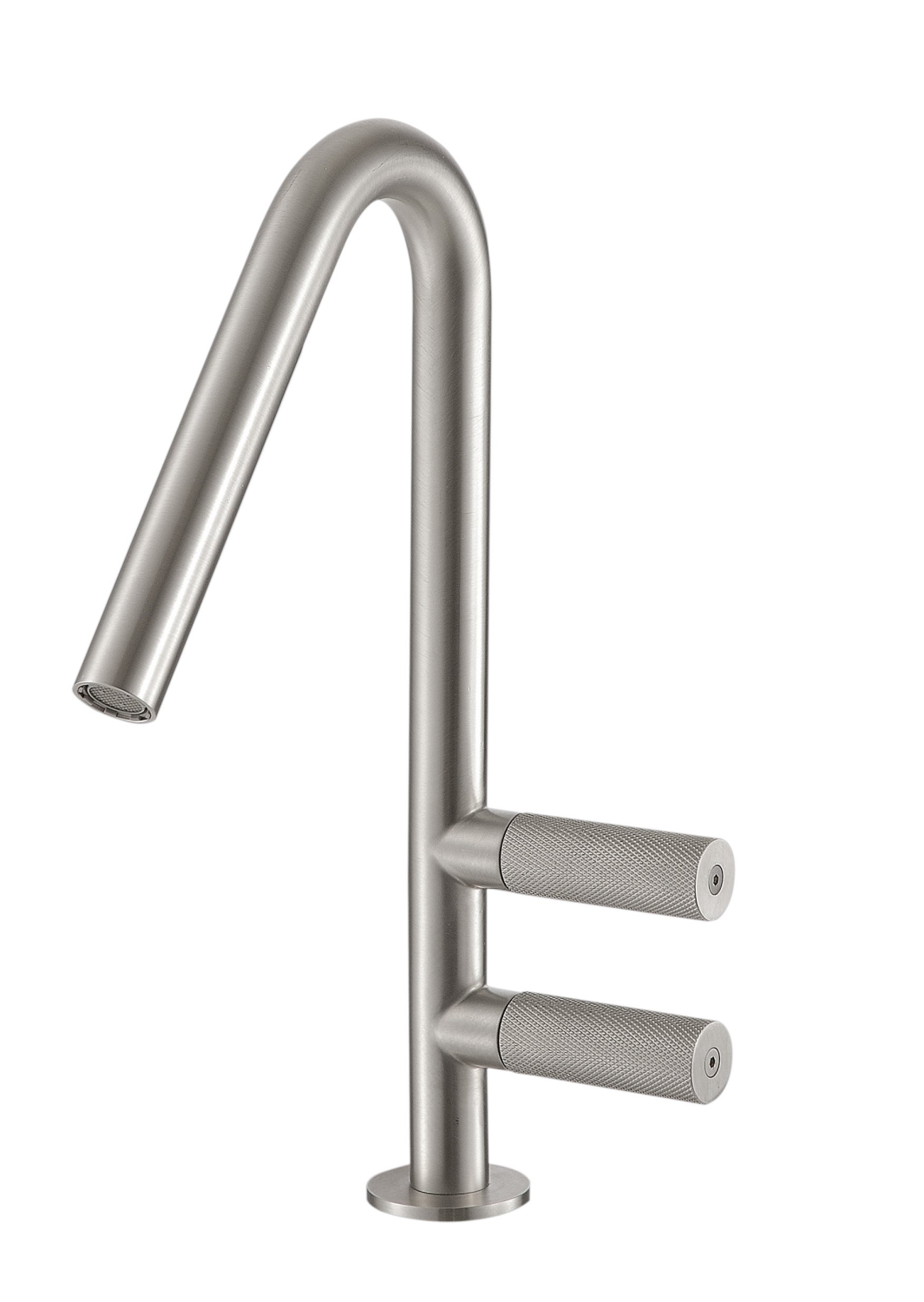 Treemme 22MM Смеситель для раковины высокий, без д/к, высота излива 16 см, цвет: нержавеющая сталь IT3014IS2GZZ