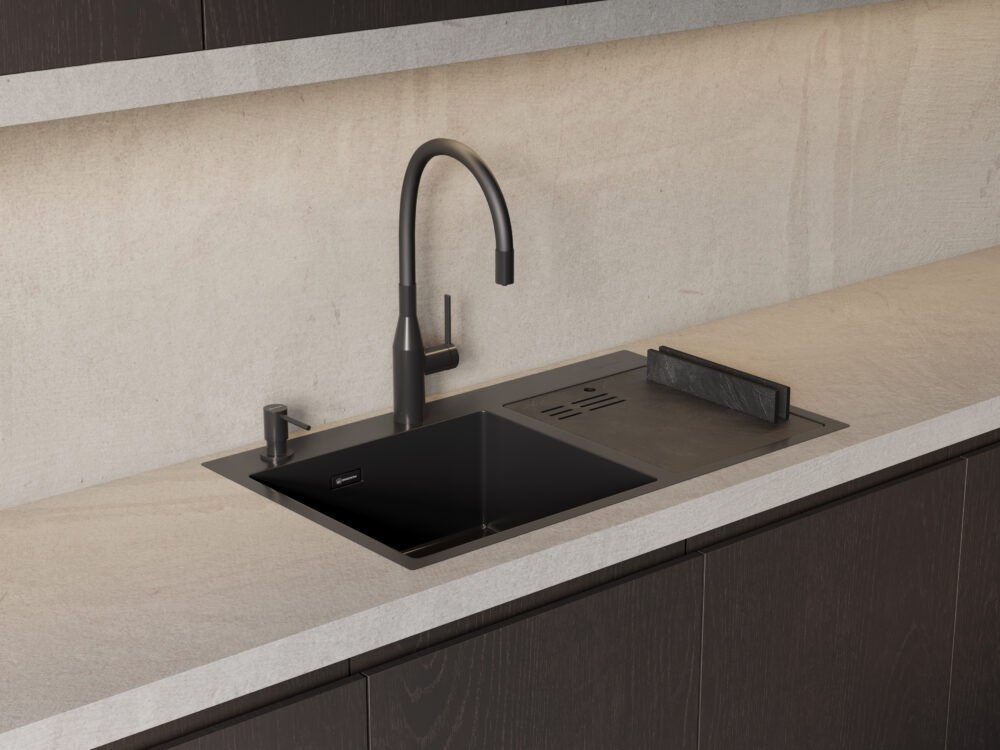 Omoikiri OM-8 Дозатор для жидкого мыла встраиваемый, цвет: нержавеющая сталь 4995098