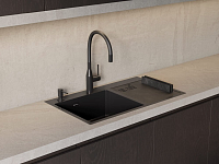 Omoikiri OM-8 Дозатор для жидкого мыла встраиваемый, цвет: нержавеющая сталь 4995098