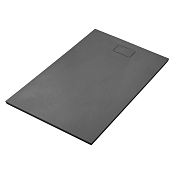 Wasserkraft Elbe Поддон для душа из стеклопластика 110x80x2,6h см, цвет: черный 74T14