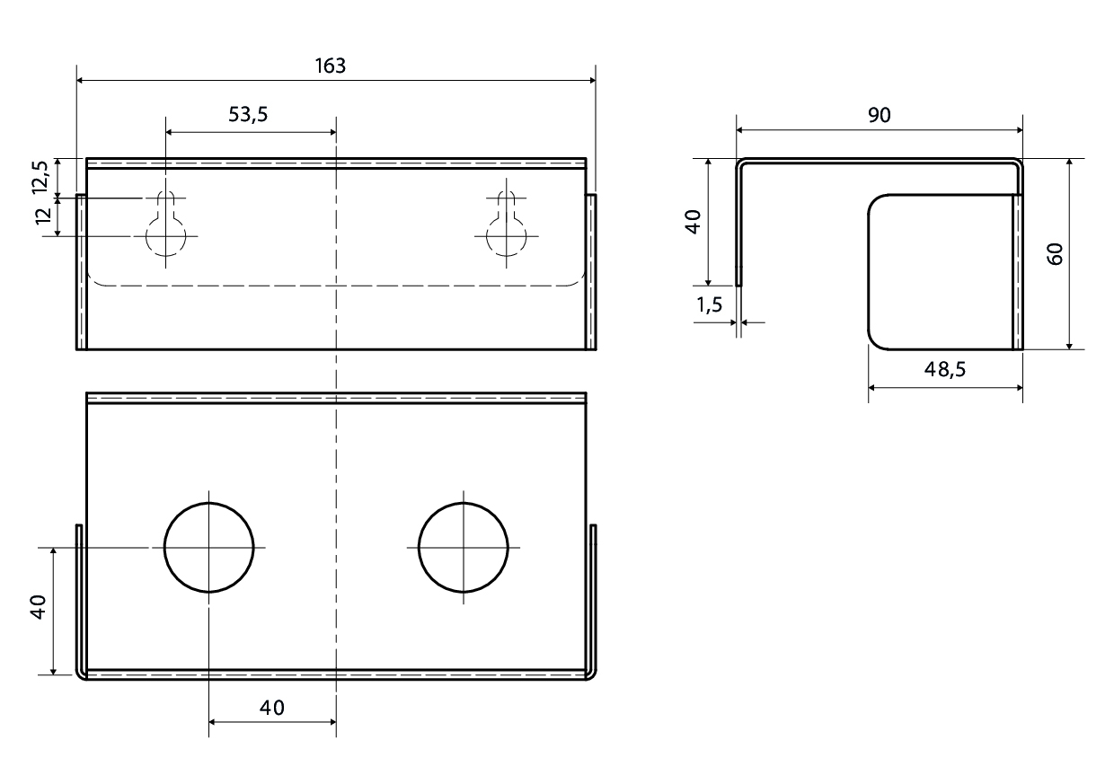 Bemeta Living Держатель для дозаторов, подвесной, цвет: черный 101519020