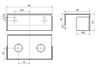 Bemeta Living Держатель для дозаторов, подвесной, цвет: черный 101519020